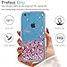 iPhone 5C Case,iPhone 5C Liquid Case with HD Screen Protector for Girls Women,LeYi Cute Design Shiny Glitter Moving Quicksand Clear TPU Protective Phone Case Cover for Apple iPhone 5C ZX Rose Gold