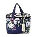 wonderful flower Lunch Box Cooler Bag Small Lunch Bag(003Navy)