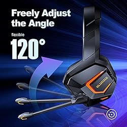 DEEBOX Wireless Gaming Headsets with Mic for PC PS4