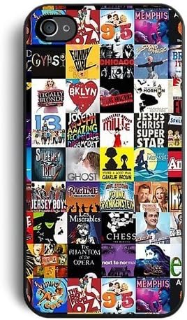 Broadway Musical Collage Case for Apple Iphone 7 - 4.7 Inch, Silicone TPU Cover Includes 2 Screen Protectors and Cleaning Cloth, Ships From USA
