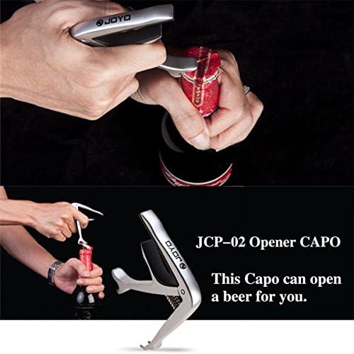 JOYO JCP-02 Multifunction Guitar Capo Bottle Opener Guitar Bridge Pins Puller