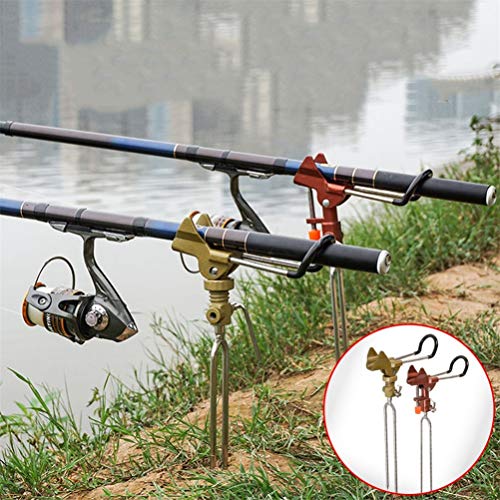 Hbao Neue Faltbare automatische doppelte Federwinkel Angelrute Angelhalterung Edelstahl Angelhalterung Rutenhalter… – Bild 3