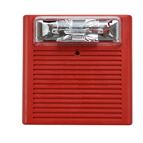 Wheelock As-24Mcw-Fr As-24Mcw Red Wall Mount Fire Alarm Signal Audible Strobe