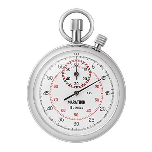 MARATHON ST211004 Interruption Type Single Action Mechanical Windup Analog Stopwatch