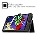 Fintie Tab2 A8 / Tab3 8 Case - [Folio Fit] Premium PU Leather Stand Cover with Stylus Holder for Tab 2 A8-50 / Tab 3 A8 8-Inch Android Tablet, Black