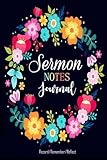 Sermon Notes Journal: Easy to Carry, Inspirational & Effective Tool to Each Week's Sermon (Record, R by Art Book Publishing