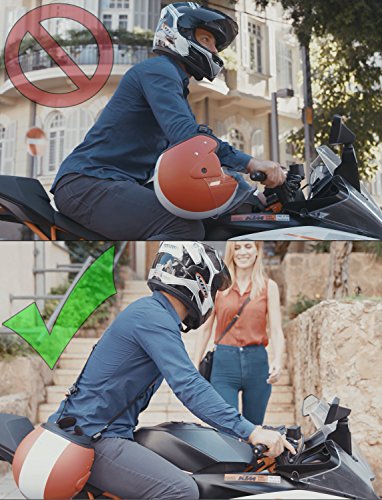 image for EZ-GO Strap Motorcycle Helmet Carrier Strap - Hands-Free, Motorbike Ac