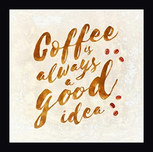 Coffee is Always a Good Idea by Cora Niele - 38"x38" Framed Giclee Canvas Art Print - Ready to Hang