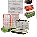 Goture Small Tackle Box, Waterproof Fishing Lure Boxes, Storage Case Bait Plastic Accessories Containers Green SMALL 7.8'' X 4.2'' X 1.8''