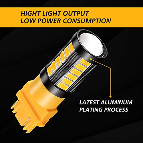 image for isinlive 2800lm 3157 LED Lights Bulbs Amber Yellow 3056 3156A 4157 LED