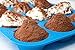 Silicone Muffin Pan Nonstick Bakeware - 12 Cups Blue Silicon Muffin Tray - BPA-Free Muffin Top Pan - Cupcake Baking Pan - Silicone Cake Cupcake Muffin Baking Tray Mold - Bonus Muffin Recipes E-Book