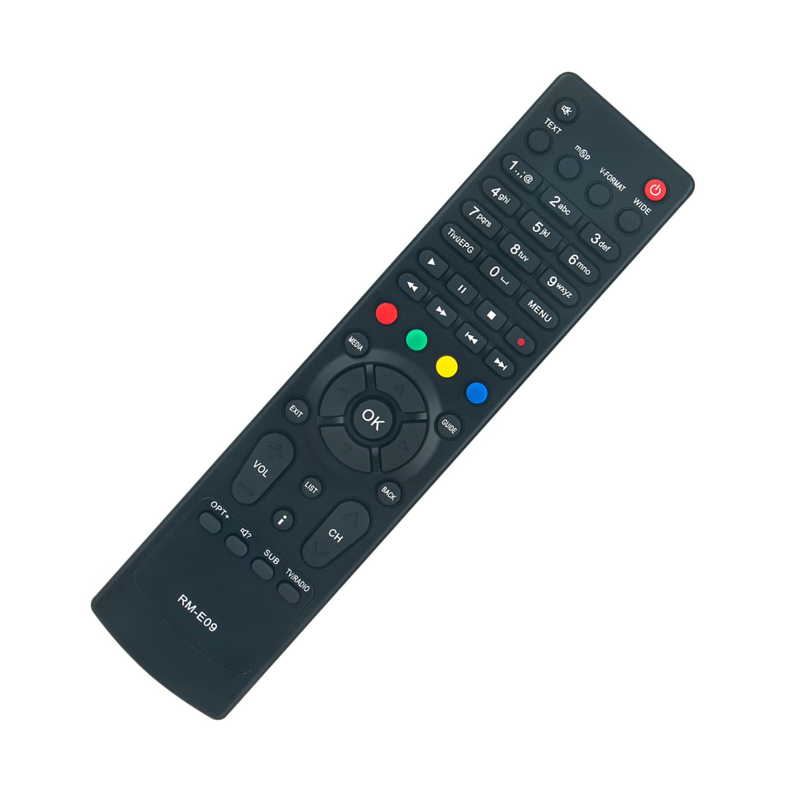 RM-E09 Replacement Remote Control -VINABTY-fit for Humax TV RME09 remote control HD-5400S HD-5600S