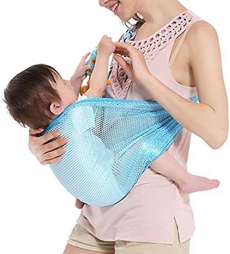 hicollie Breathable Baby Carrier Summer Mesh Style Baby Wrap Cradle Backpack Infant Sling, Perfect for Newborn Babies and Children up to 44 lbs