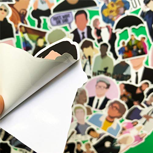 50pcs FUUNY No Face Man Stickers Waterproof Laptop Outline of The Face Stickers Car Bicycle Suitcase Computer Water Bottle Mobile Phone Stickers Decals (Outline of The face 50)