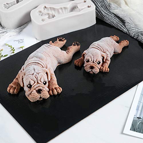 3D Shar Pei Silicone Cake Mold, SIKSIN Fondant Mousse Cake Decoration Mold, Dog Chocolate Mould, Candy, Soap, Ice Making, Candle Mold - 4Inch 2nd Generation
