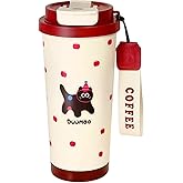 WeiTeTaLuo 16 oz Stainless Steel Coffee Mug, Cat Insulated Coffee Mug with Lid, Cute Insulated Water Bottle for Men and Women, Leakproof, Hot & Cold Drinks