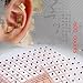 WECANDO 600 Counts Acupuncture Vaccaria Needle Ear Seeds Massage Paste Ear Stickers Auricular Ear Press Seed