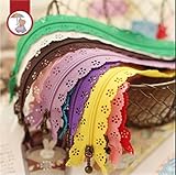 random color 5pcs/lot 53cm zippers lace nylon finish zipper for sewing wedding dress etc DIY