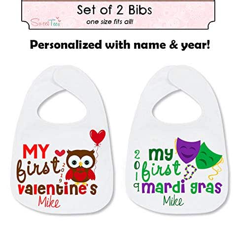 my first valentine's day bib