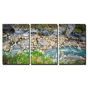 Taroko National Park with River and Rock in...