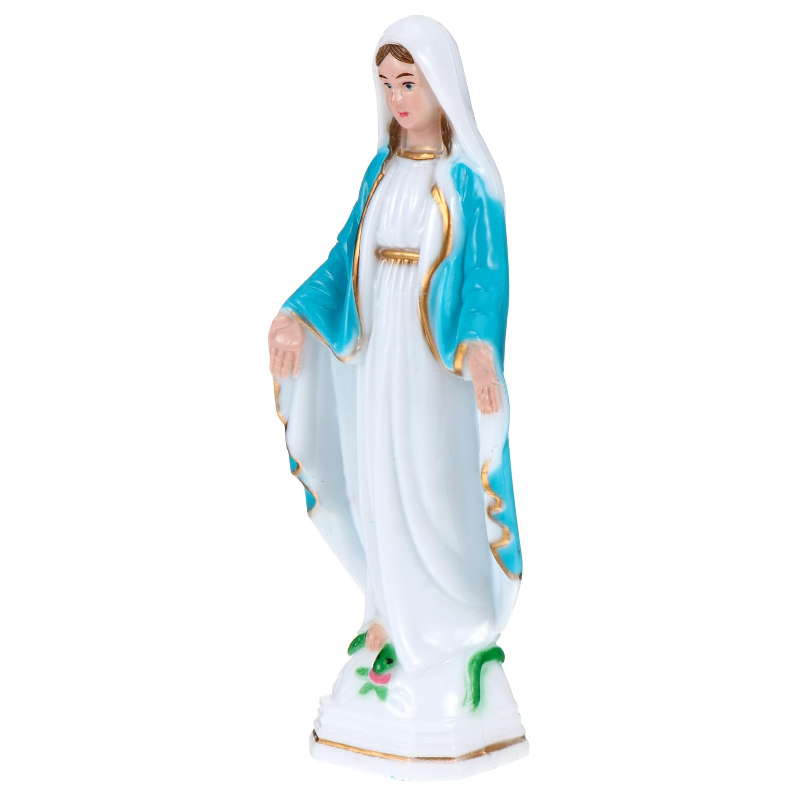 Our Lady of Grace Religious Statue Decoration Luminous Catholic Religious Blessed Virgin Mother Figurine Memorial Statue For Mothers Day Home Table Decoration