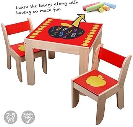 Labebe Mall Tavolo E Sedia Per Bambini In Legno Con Lavagna