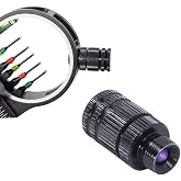SOPOGER Archery Bow Sight Light - Compound 3/8-32 Led Battery Fiber Optic Bow Sight Light Thread Universal Fit