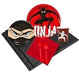 Ninja Warrior Party Supplies - Party Pack for 24