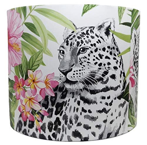 Ceiling light Jungle pink flower white leopard black dots
