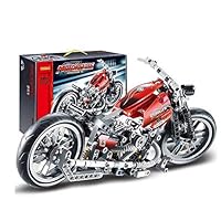 Kasstino 378Pcs Technic Motorcycle Exploiture Model Harley Building Toy Bricks Block Gift