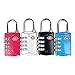 TSA Approved Luggage Locks 4 Digit Combination Theft Protection on Our Durable Heavy Duty Travel Baggage Lock, Padlock and Suitcase Lock (Multi Color 4 Pack) ¡­