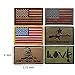 Lightbird 15 Pieces Tactical Patch with A Storage Bag, Easy to Store, Various Styles Military Morale Patches, US America Flag Patch, High Density Embroidered Decorative Patch