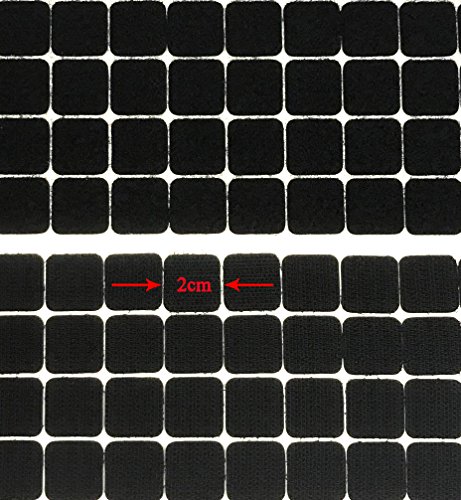 Vkey 150 Pairs Squares Colorful Hook and Loop Squares with Adhesive Back | Heavy Duty ¾" (20 mm) Sticky Pads Best for Home Office Classroom Crafts 6 Colors - Thumbnail 4