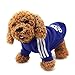 Moolecole Pet Dog Cat Sweater Puppy T Shirt Warm Hooded Coat Clothes Apparel with Colorful Pet Bell (XXL, Sapphire Blue)