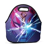 Nanmices Fort-Nite Kitsune Mask Drift Lunch Tote Bag Insulated Large Capacity Portable Picnic Lunch Box Thermal Food Container For Womens Boys Girls And Mens