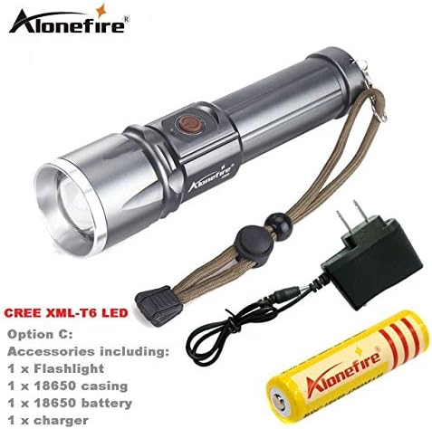 X900 CREE XML LED lamp Aluminum Flashlight Torch Zoomable Lantern Torch