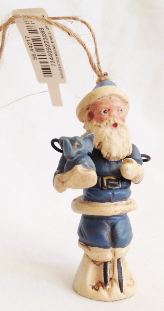 Poliwoggs 2002 Primitive Folk Art Old Fashioned Santa Claus Retired Christmas Ornament by David Critchfield & Vic Fortunato (2.5" Tall)