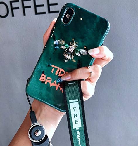 WERNG For iPhone Xs/X Case, Fashion Bee Protection Case with Lanyard Phone Case for iPhoneXR/iPhone8plus/iPhone7plus/iPhoneXs Max 6.5 inches,A,iphonexsMAX