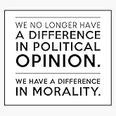 We No Longer Have A Difference in Political Opinion Sticker Bumper Sticker Vinyl Decal 5"