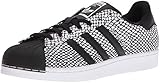 adidas Originals Men's Superstar Snake Pack Fashion Sneaker, Core Black/Core Black/White, 11 M US