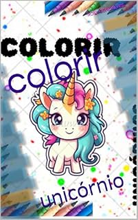 Livro colorir: unicórnio