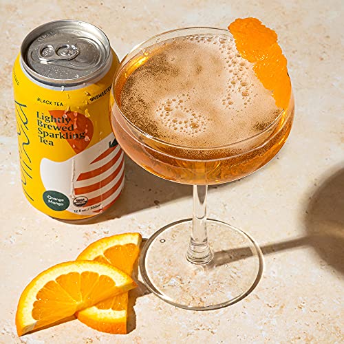 Minna Organic Sparkling Iced Tea ORANGE MANGO BLACK TEA No Sugar