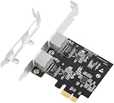 Gathukila Dual Gigabit Ethernet Controller Card RTL8111H Chipset PCIe 2 Port LAN view 5