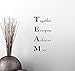 Simple Expressions Arts Wall Vinyl Decal Team Together Everyone Achieves More Classroom Sport Football Cute Inspirational Family Love Vinyl Quote Saying Wall Art Lettering Sign Room Decor