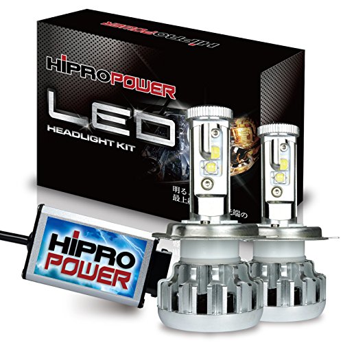 Hipro Power CREE XHP50 H13 (9008) Dual Beam LED Headlight Kit – H13 (9008) 120W 14,000LMS 6000K Diamond White for Low/High Beam – 2 Yr Warranty