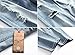 Men's Light Blue Skinny Fit Destroyed Cotton Denim Jeans with Knee Open Rips W33