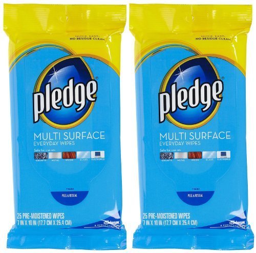 Pledge Multi-Surface Wipes - 25 ct - 2 pk by Pledge