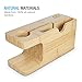Apple Watch Series 2 Stand, Maxboost Apple Watch Wood Charging Stand Docking Station Cradle Holder for iPhone 7 6 6S Plus,SE 5S 5C 5 Apple Watch Series 2 &Series 1 38mm/42mm (100% Natural Bamboo Wood)