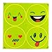 UCEC 4set Cute Smile Face Reflective Safety Stickers Reflector Decal for Bikes, Cars, Children - 5cm Diameter
