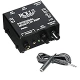 Rolls PM50s Personal Monitor Amplifier with Hosa 1/4" Female Phone Headphone Extension Cable -10'